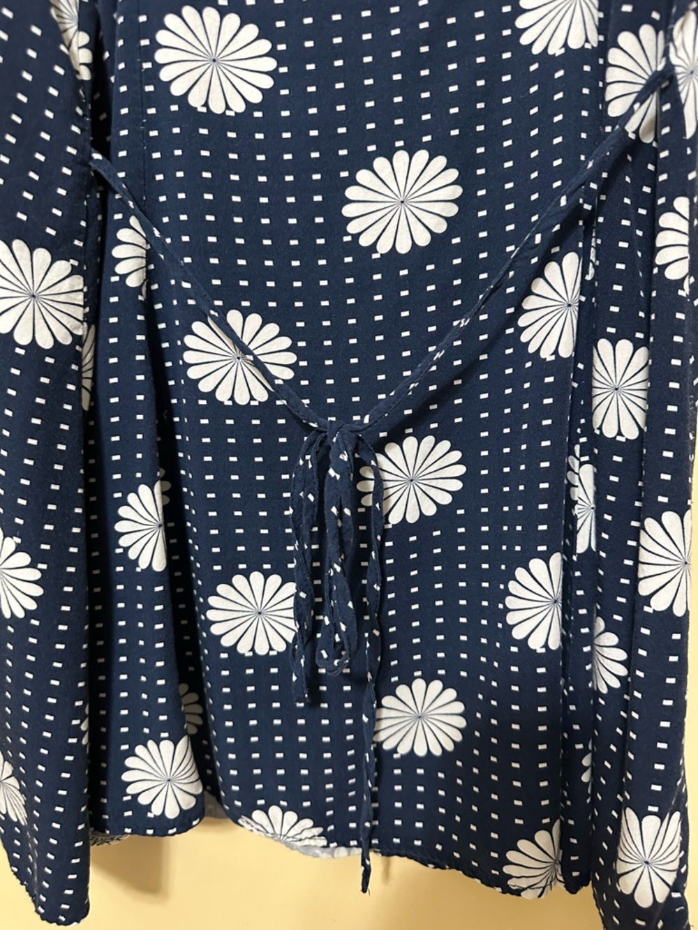 ModCloth Polka Dot Daisy Cami Tunic Women L Navy Blue - Picture 6 of 9